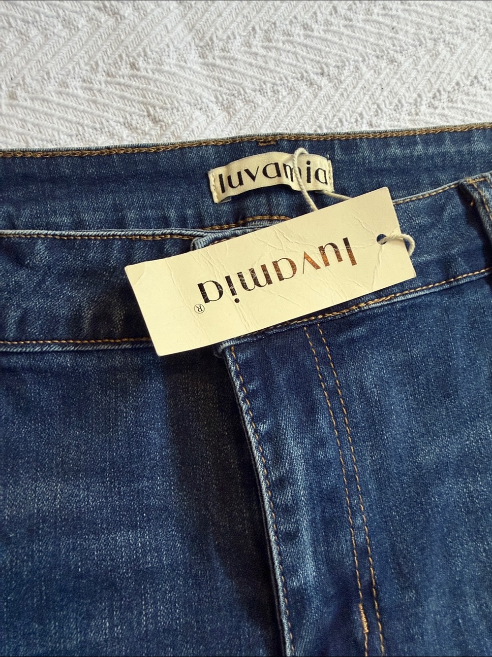 Luvania Women's Dark Blue Stretch Denim Jeans